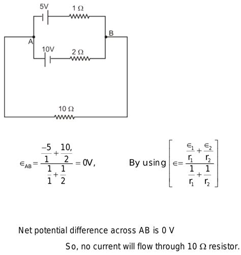 find the current through resistor a) in the figure.|The current through 10 Ω resistor shown in figure is .
